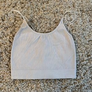 Sunday Best Off White Crop Tank Size X Small